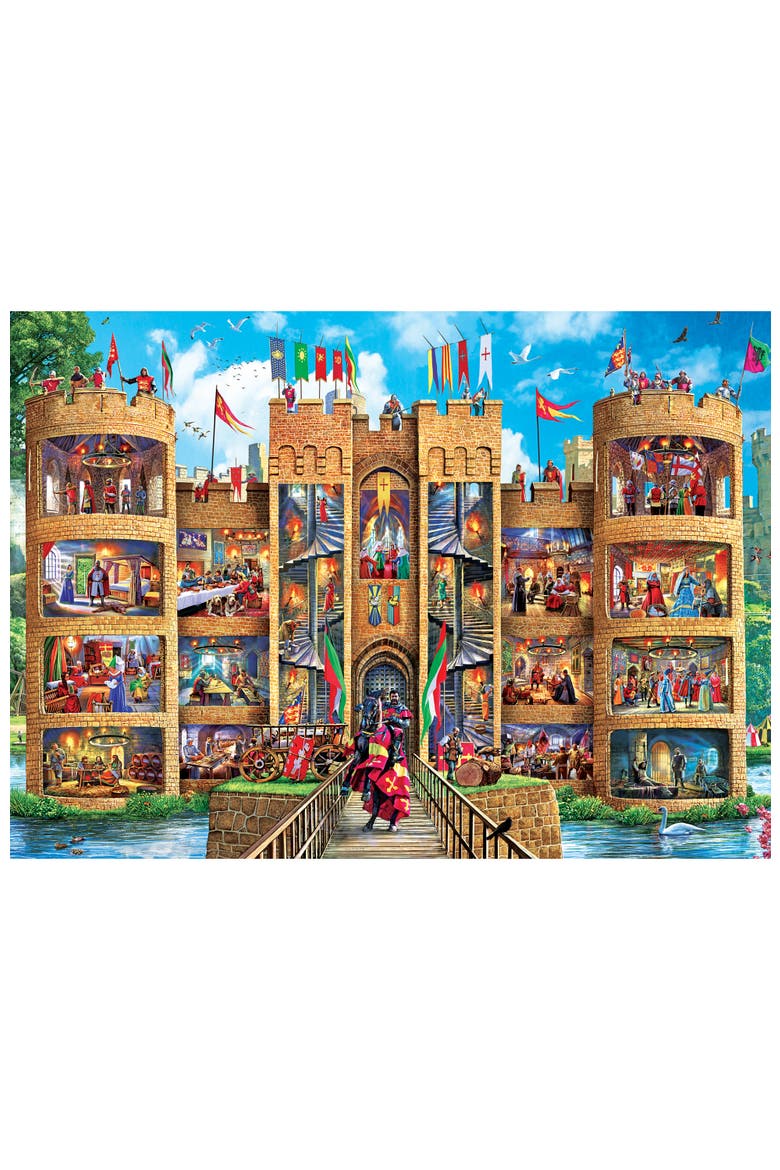 Medieval Castle 1000 Piece Jigsaw Puzzle, Alternate, color, Multicolor