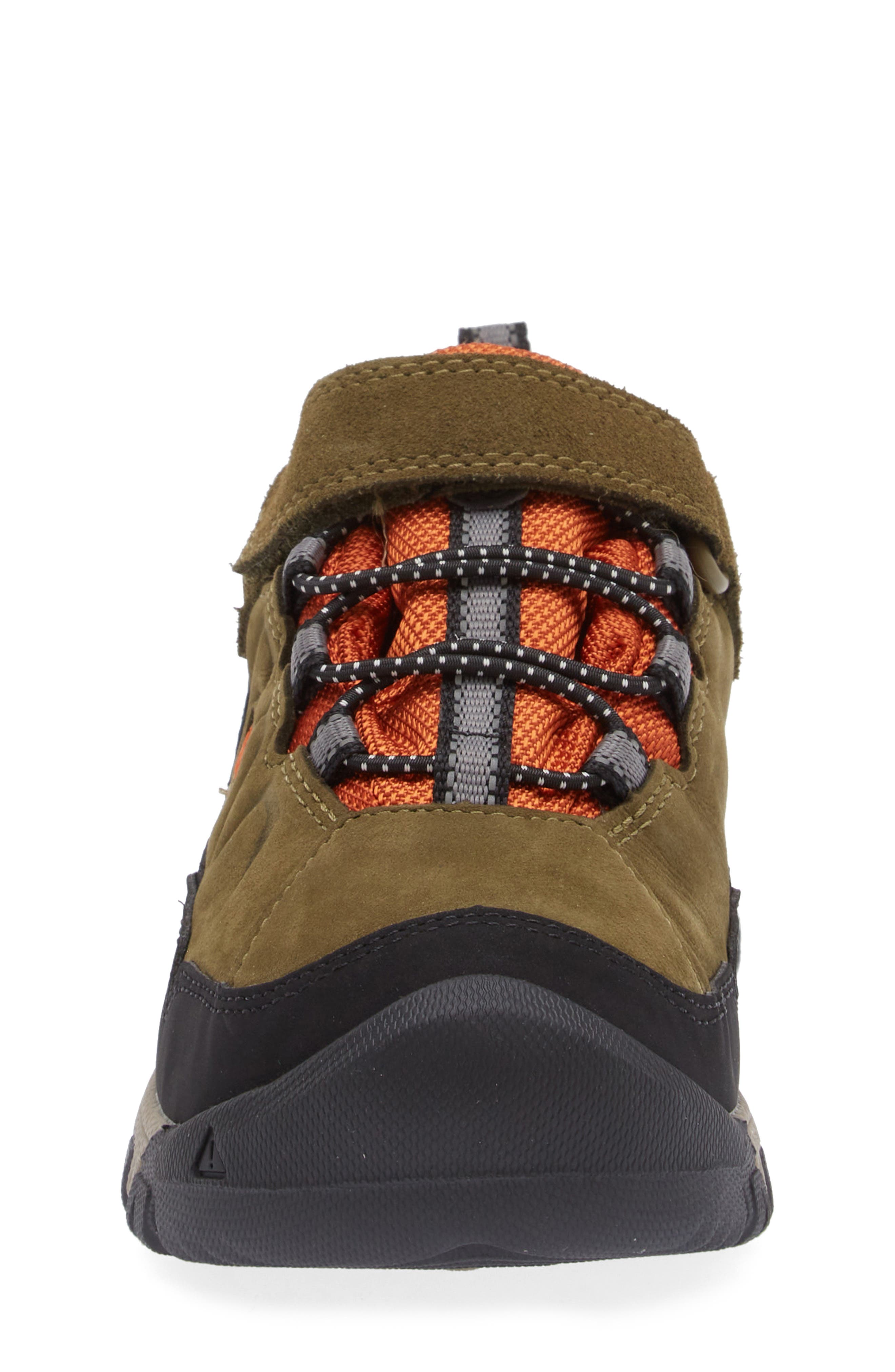 Kids' Targhee IV Waterproof Hiking Shoe, Alternate, color, DARK OLIVE/ GOLD FLAME