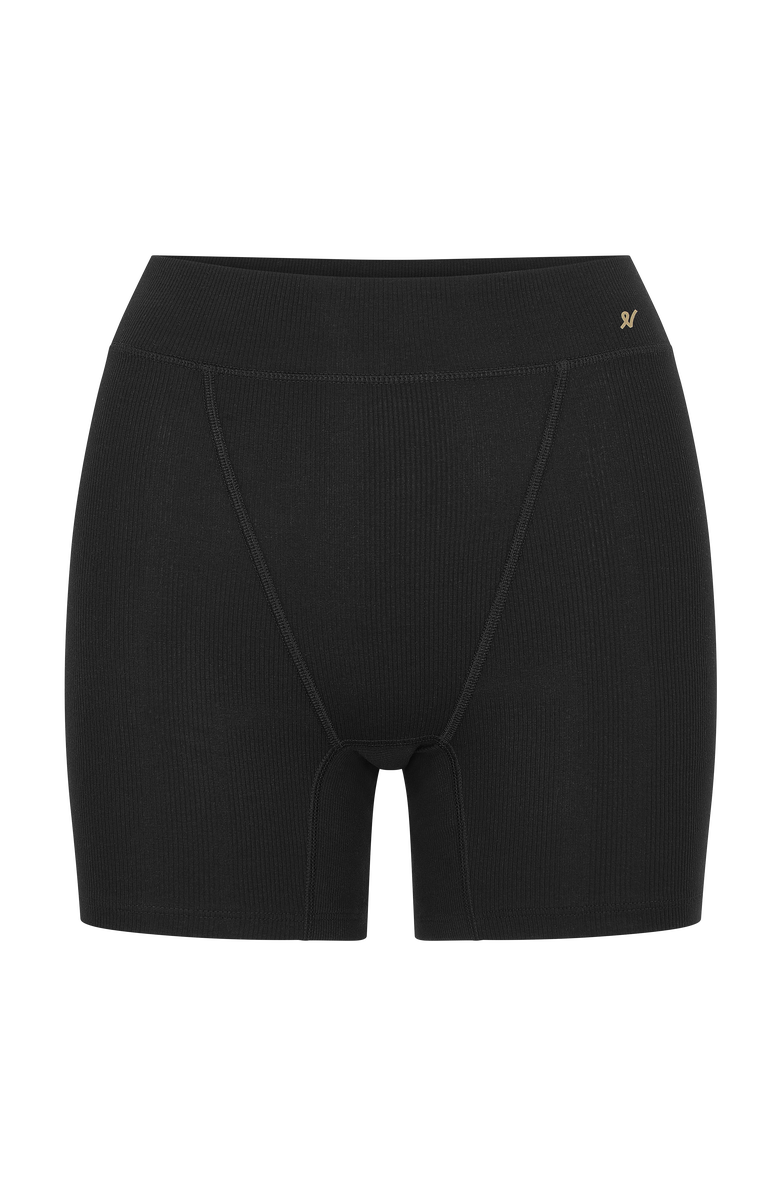 Nudea The Organic Cotton Boyfriend Boxer, Alternate, color, Black