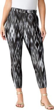Roaman's Plus Size Essential Stretch Capri Legging