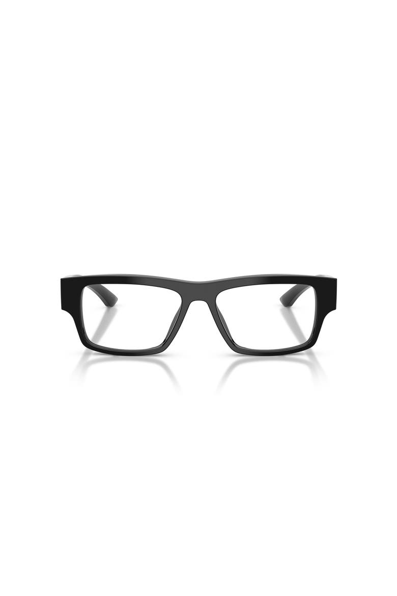 54mm Rectangle optical glasses, Alternate, color, Black