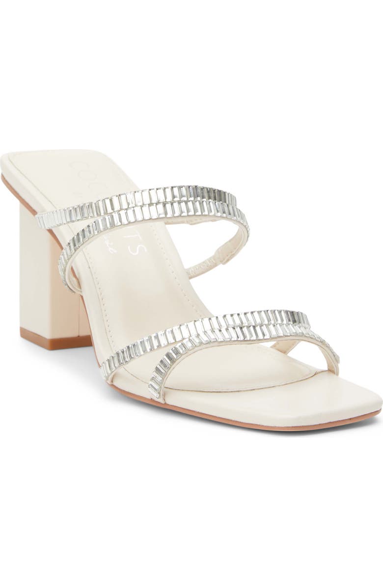 Coconuts by Matisse Aria Rhinestone Sandal, Main, color, White