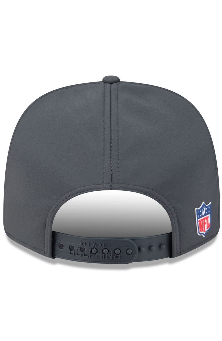 New Era Men's New Era Charcoal Miami Dolphins 2025 Sideline Cold Weather 9SEVENTY Adjustable Hat, Alternate, color, Charcoal