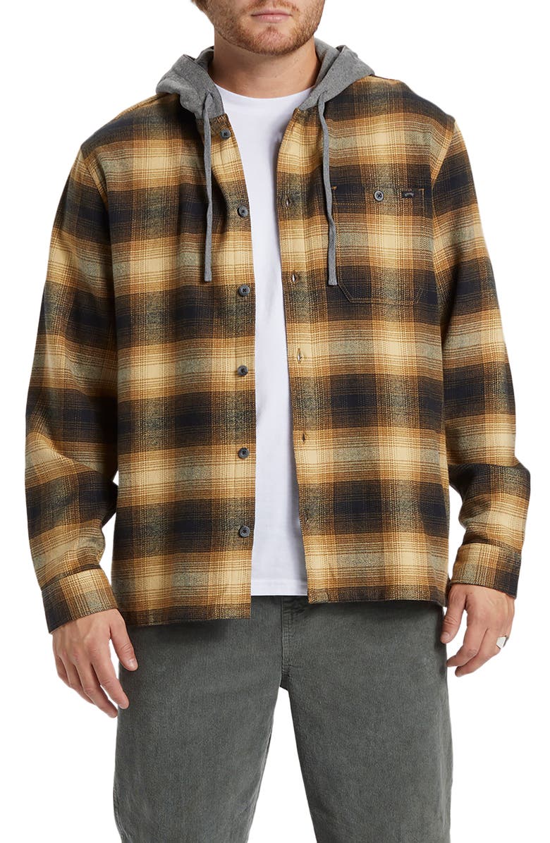 Billabong Baja Hooded Button-Up Shirt, Main, color,