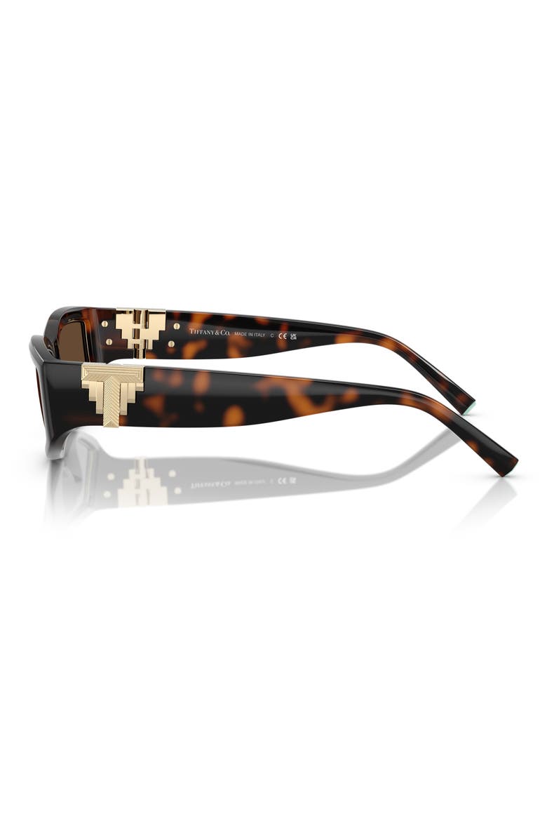 55mm Pillow Sunglasses, Alternate, color, HAVANA / LIGHT BROWN