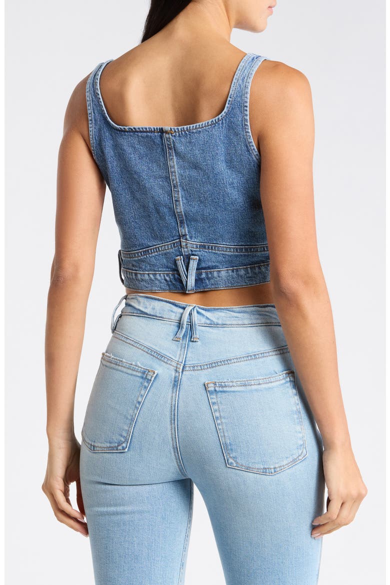Reworked Denim Vest, Alternate, color, INDIGO1083