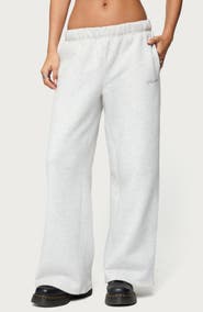 EDIKTED Basic Girl Wide Leg Sweatpants