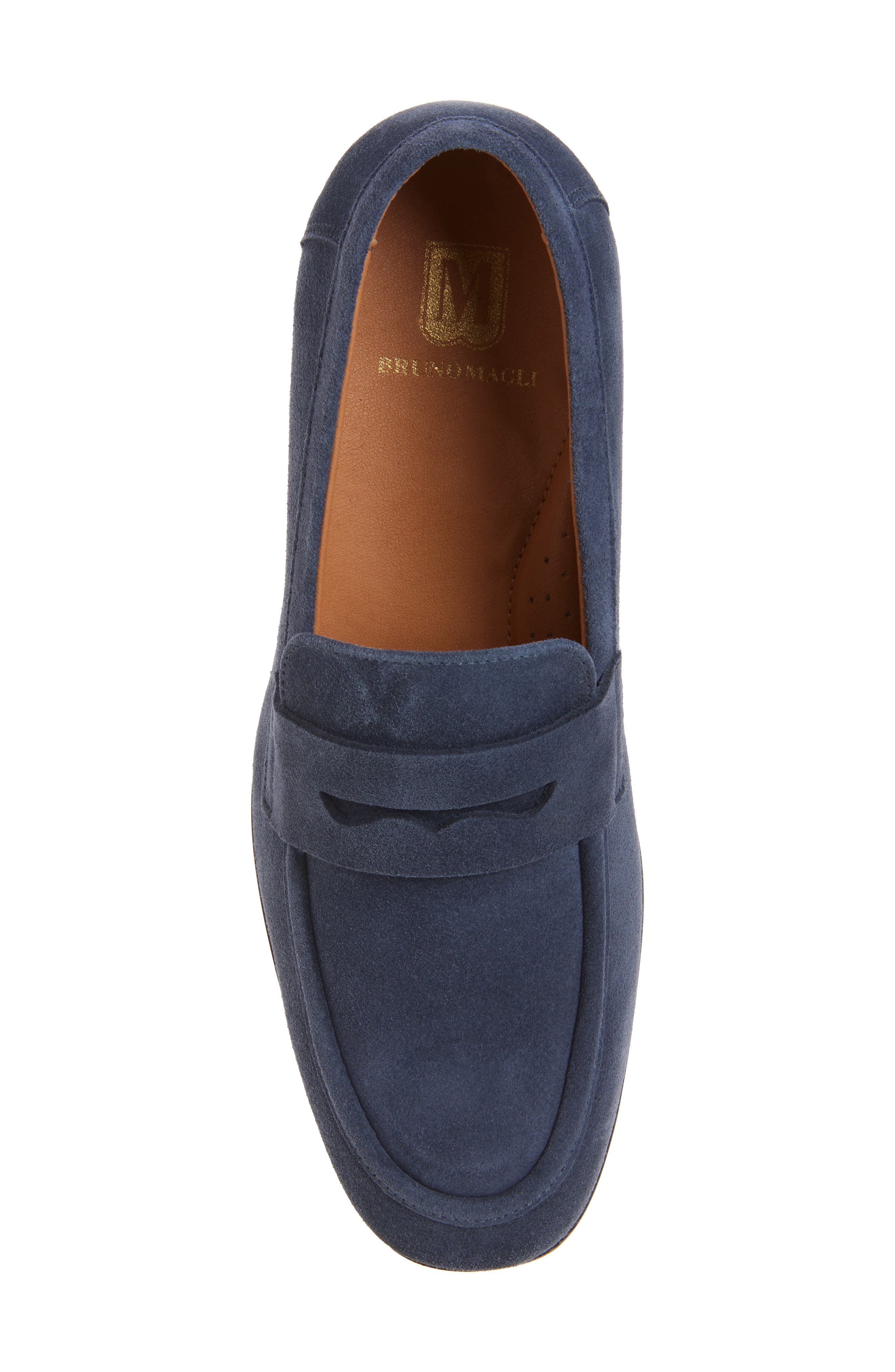Bruno Magli Modena Loafer, Alternate, color, Blue Suede