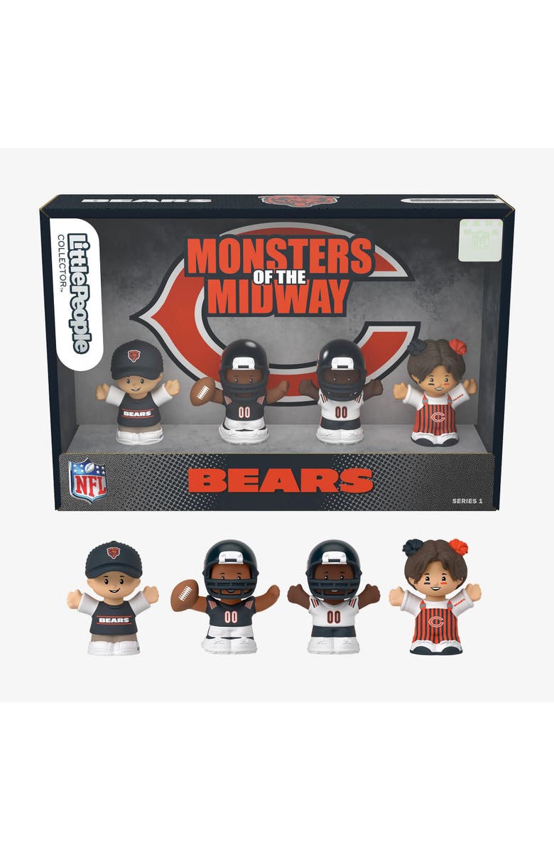 Mattel Chicago Bears NFL Little People Collector Figure Set, Main, color, Multi-Color
