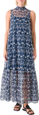 Akris punto Embroidered Tulle A-line Dress