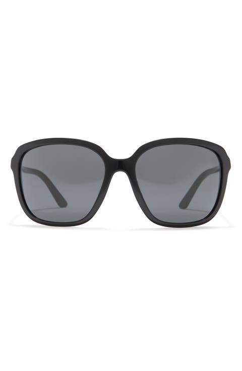 60mm Oversized Square Sunglasses