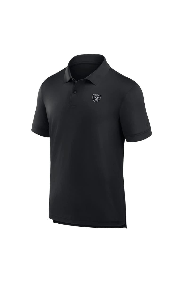 FANATICS Men's Fanatics Black Las Vegas Raiders Front Office Move Mono Polo, Alternate, color, Black