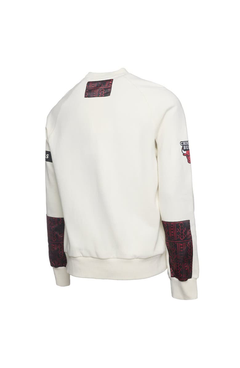 Two Hype Men's NBA x Two Hype  Cream Chicago Bulls Culture & Hoops Collection Premium Pullover Sweatshirt, Alternate, color, 