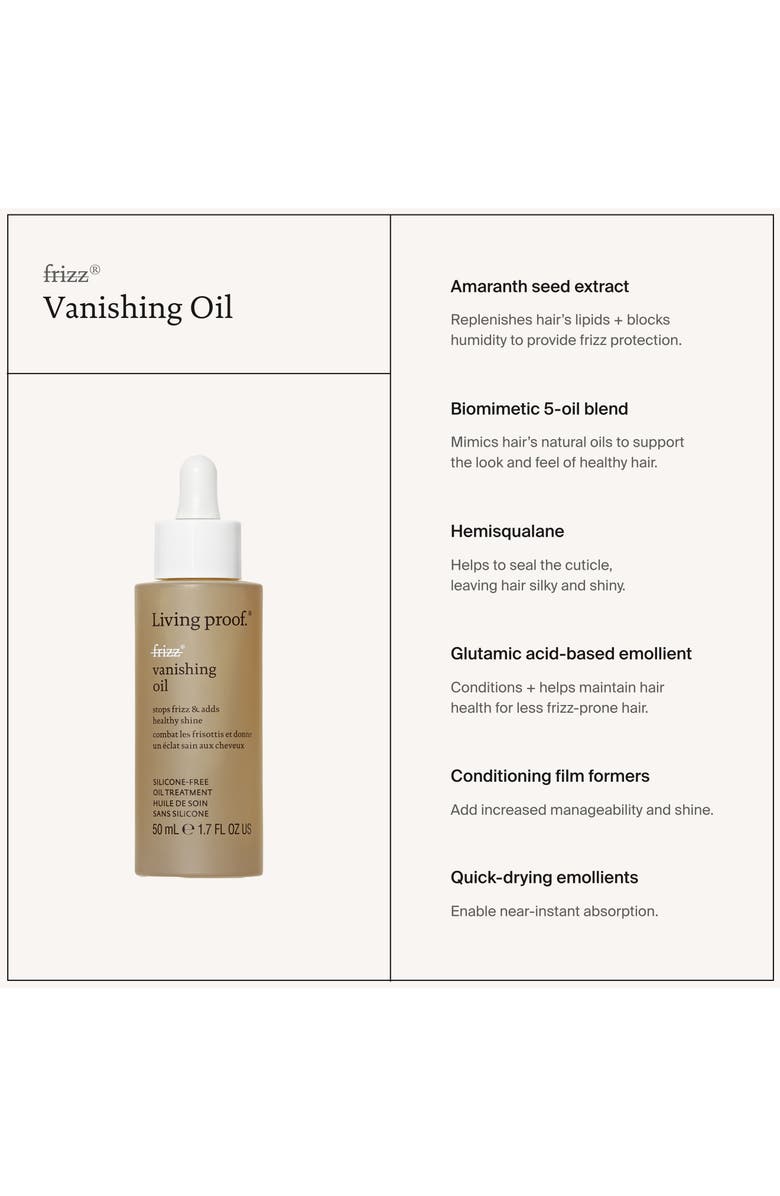 Living proof<sup>®</sup> No Frizz Vanishing Oil, Alternate, color,