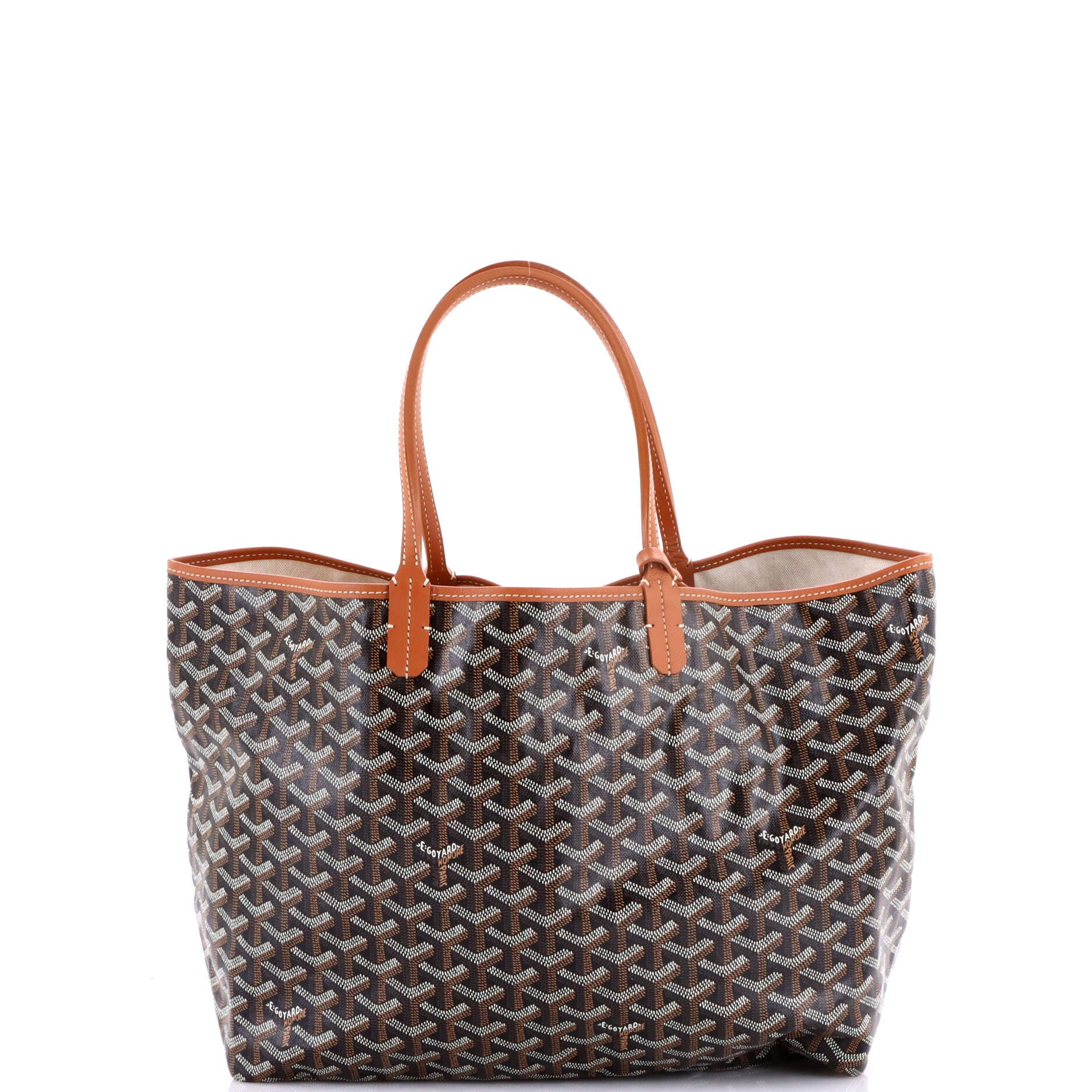 Pre-Owned Goyard Saint Louis Tote Coated Canvas PM, Alternate, color, Brown