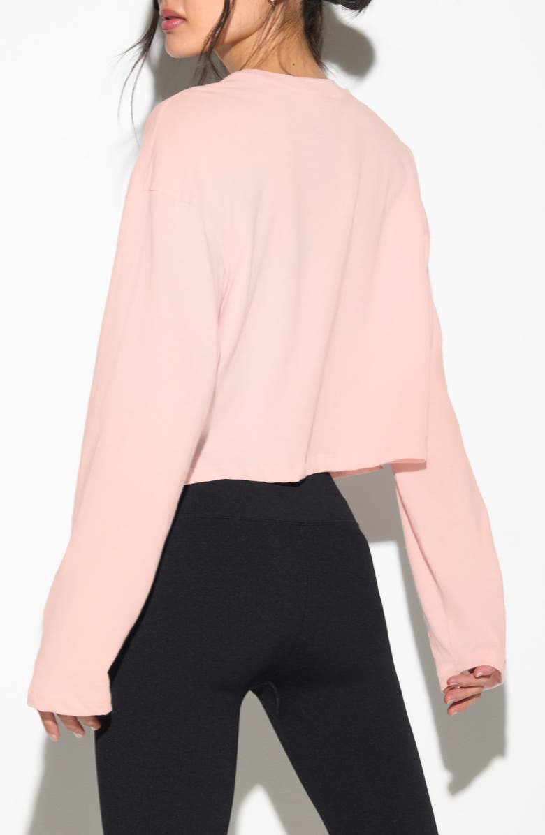 Spiritual Gangster Peace Drew Intarsia Top, Alternate, color, Champagne