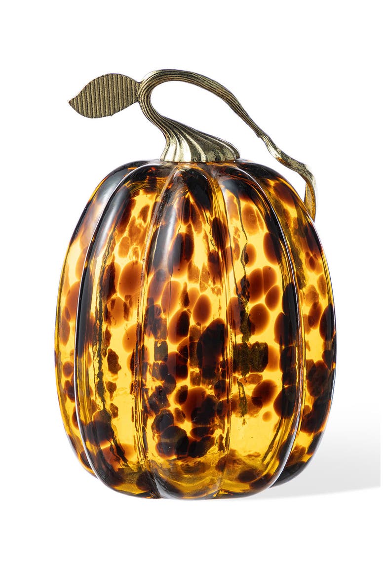 Fall Multi-Style Short Glass Pumpkins, Main, color, Black