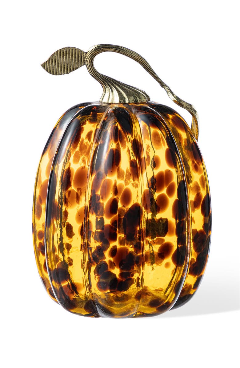 Glitzhome Fall Multi-Style Short Glass Pumpkins, Main, color, 