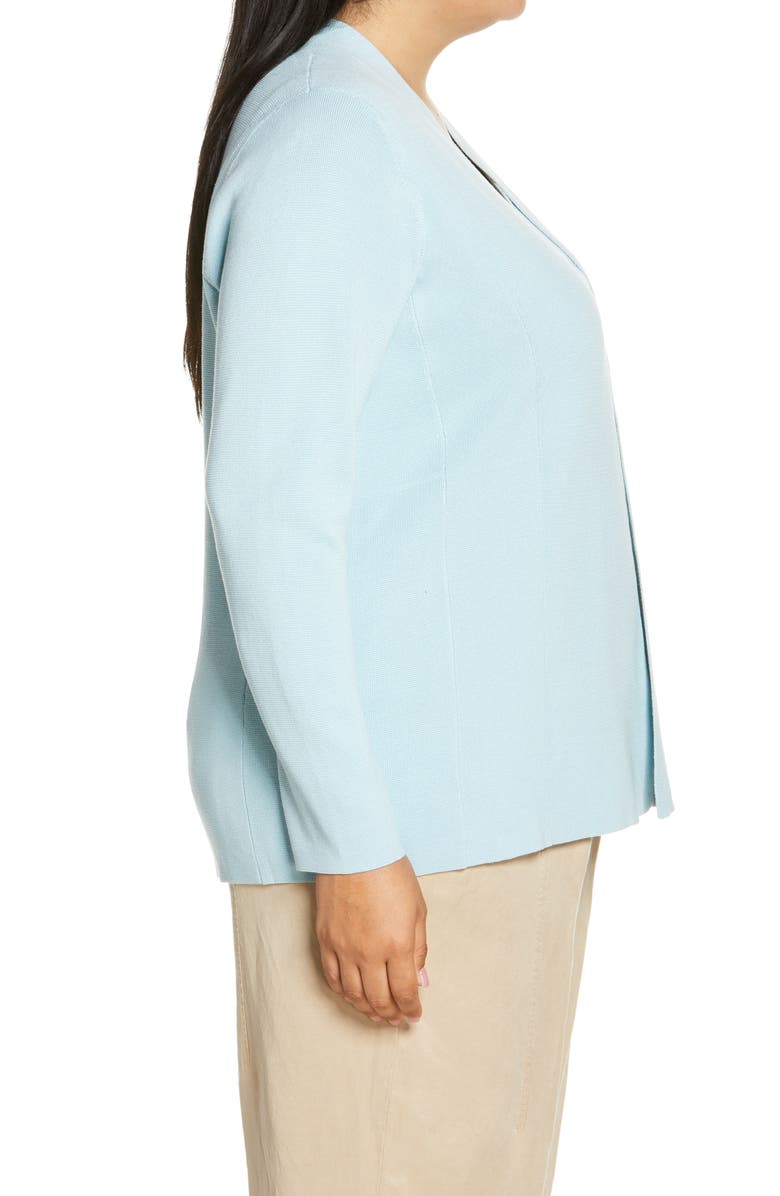 Eileen Fisher Silk & Organic Cotton Shaped Jacket, Alternate, color,