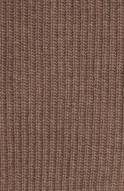 Nordstrom Rib Wool & Cashmere Throw Blanket In Brown