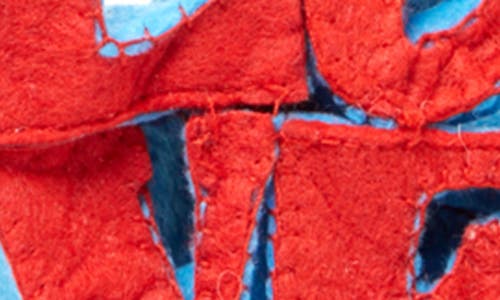 Silk Road Bazaar Handmade Love Felted Wool Ornament In Red