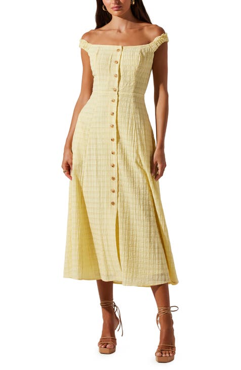 Yellow fashion dress nordstrom