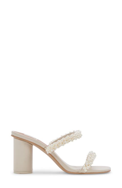 Dolce Vita Noel Womens Blco Man Made Heels In Vanilla Pearls