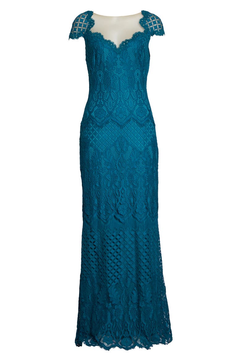 Lace Gown, Alternate, color, CERULEAN