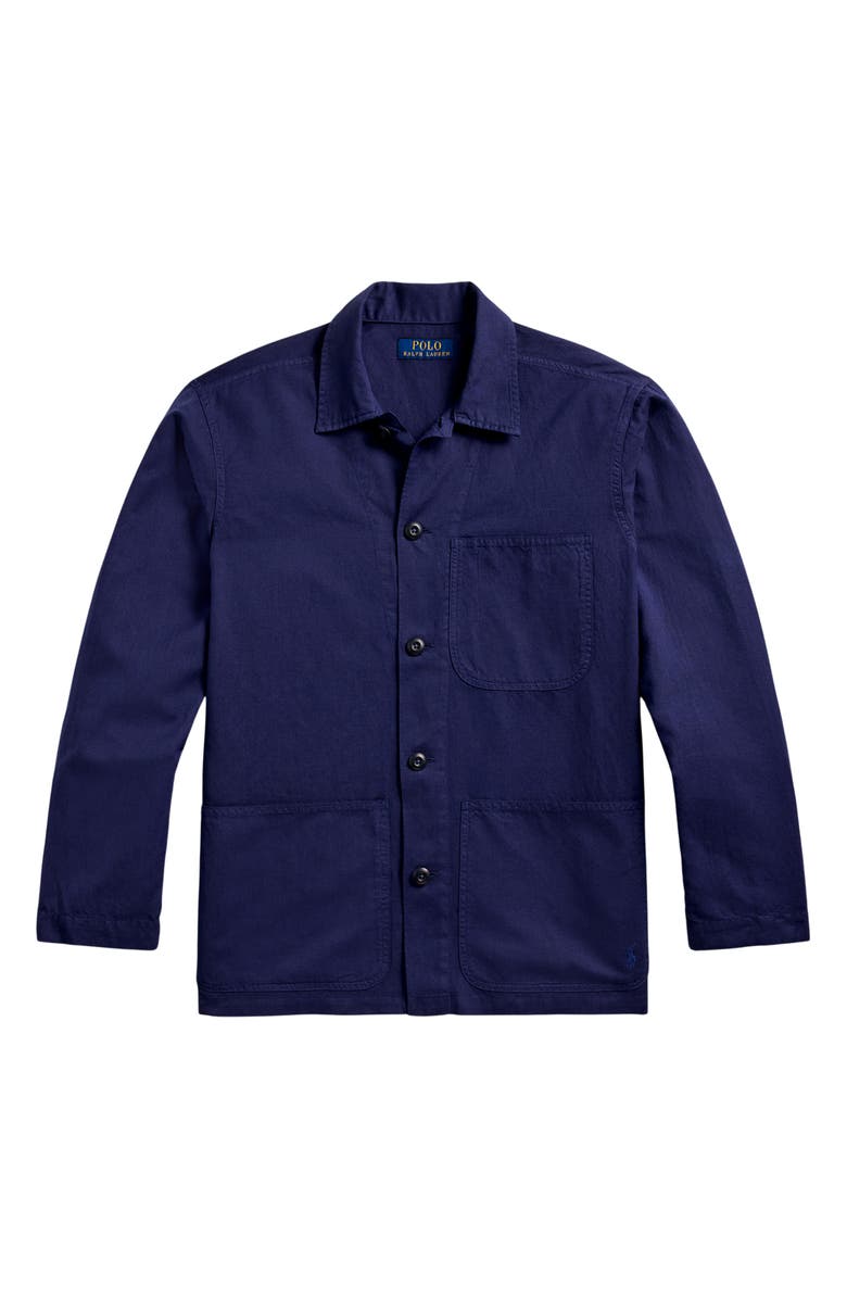 Polo Ralph Lauren Linen & Cotton Overshirt, Alternate, color, 