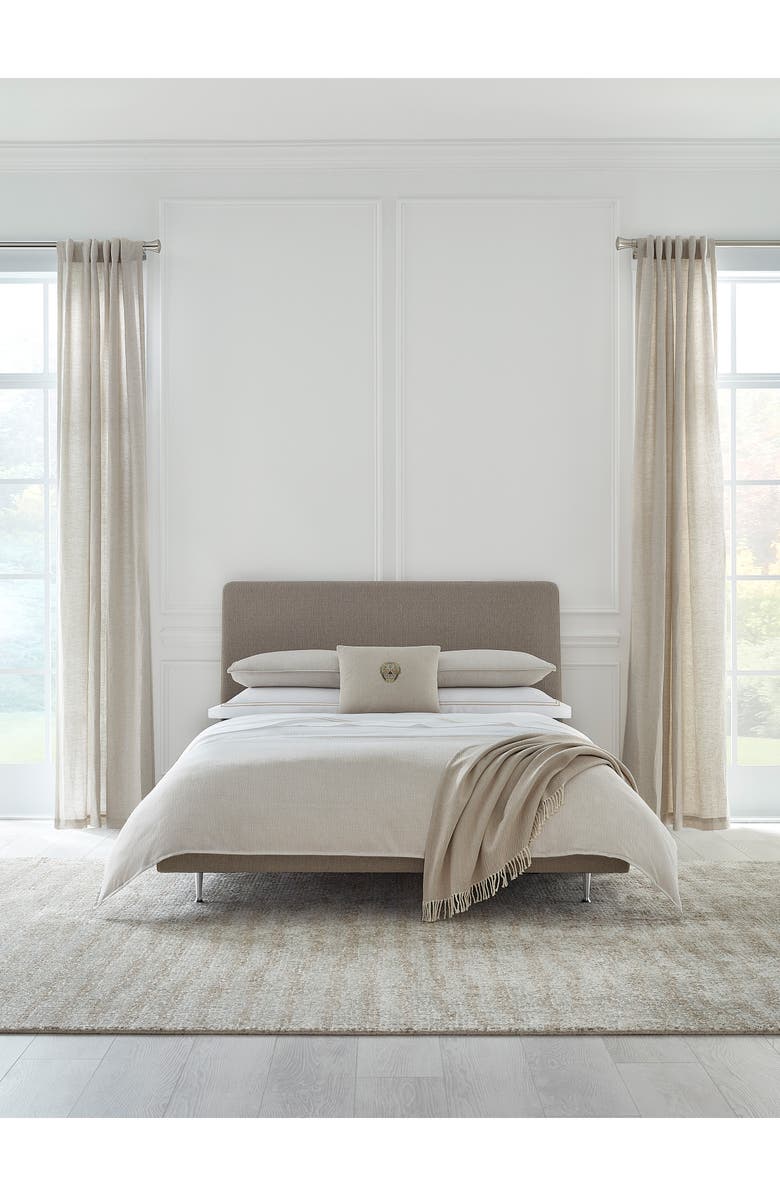 SFERRA Dresano Cotton Sateen Duvet Cover, Alternate, color, Oat