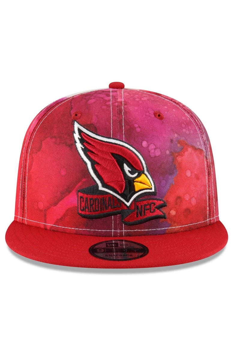 New Era Men's New Era Cardinal Arizona Cardinals 2022 Sideline 9FIFTY Ink Dye Snapback Hat, Alternate, color, 