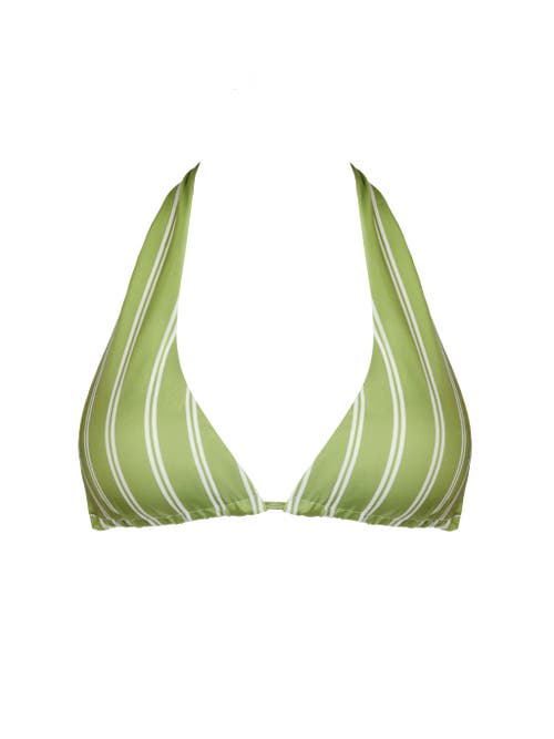 Kitty And Vibe Halter Bikini Top In Olivia