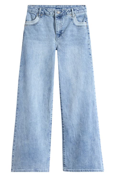 Kids
Bow Pocket Straight Leg Jeans (Big Kid)