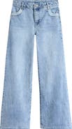 Tractr Kids' Bow Pocket Straight Leg Jeans