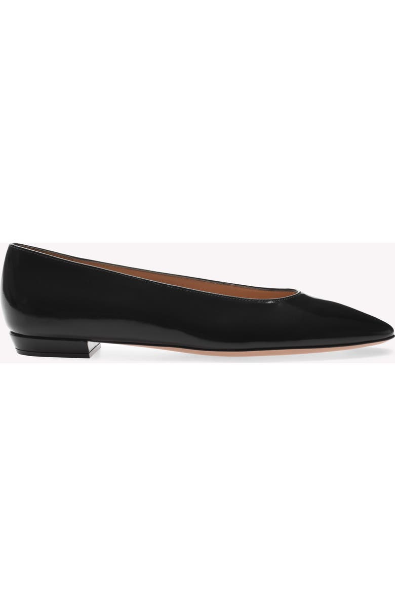 Gianvito Rossi Amelia Flat, Main, color, Black Nappa
