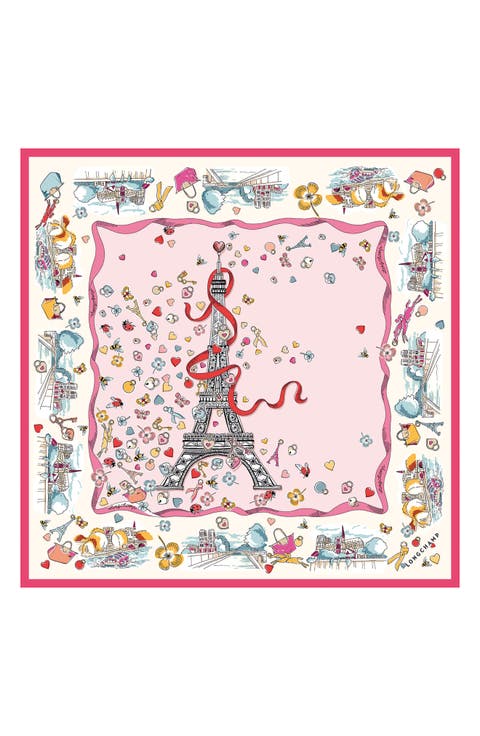 Eiffel Tower Silk Square Bandana