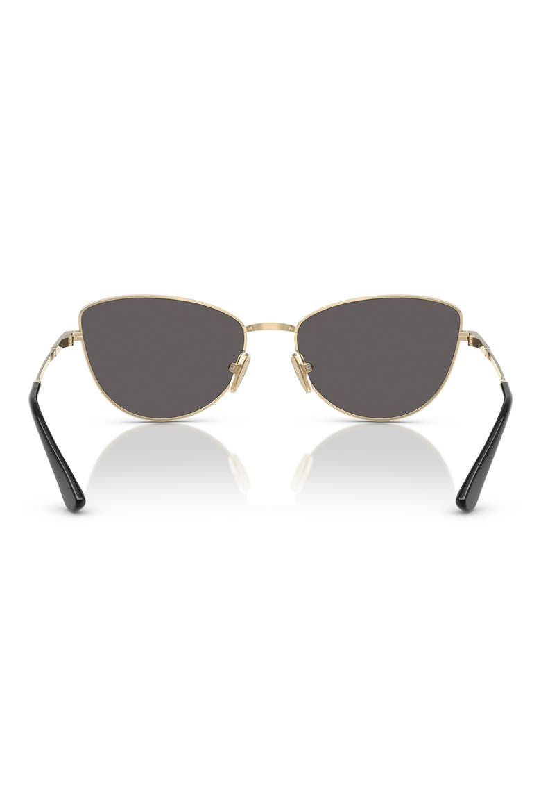 56mm Polarized Butterfly Sunglasses, Alternate, color, PALE GOLD