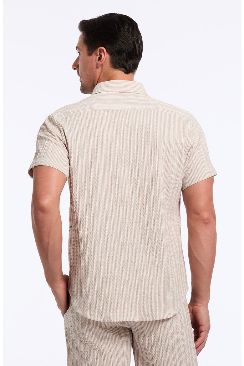 Fornillo Short Sleeve Shirt, Alternate, color, KHAKI