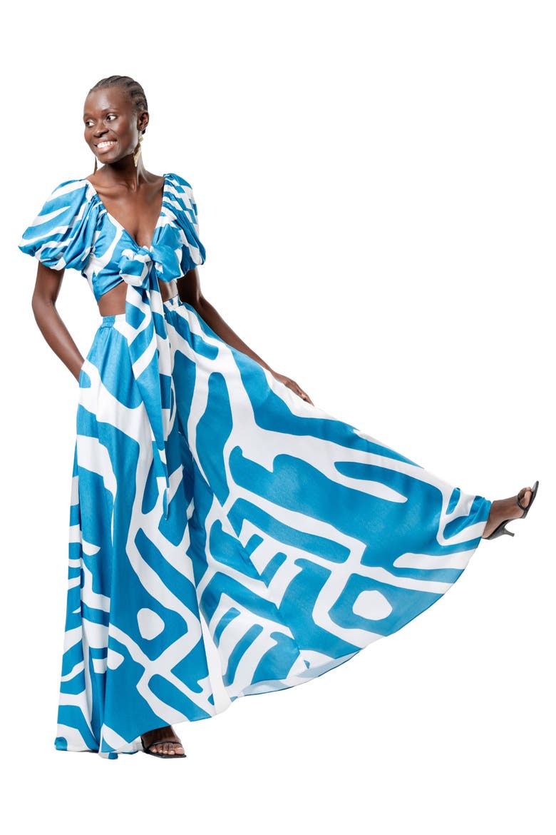 Zany Top, Alternate, color, Lava Blu