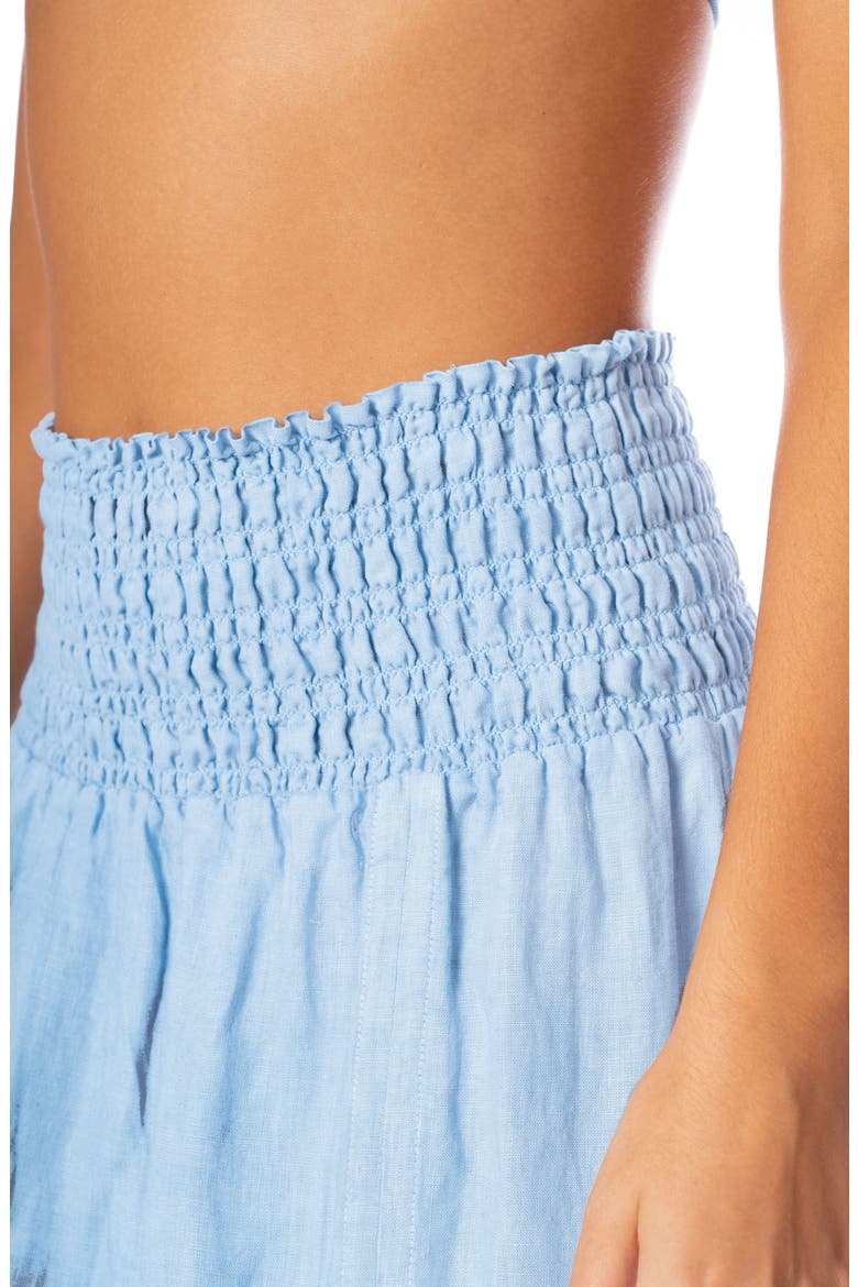 Aubrey Strone Blue Cover-Up Skirt, Alternate, color, BLUE