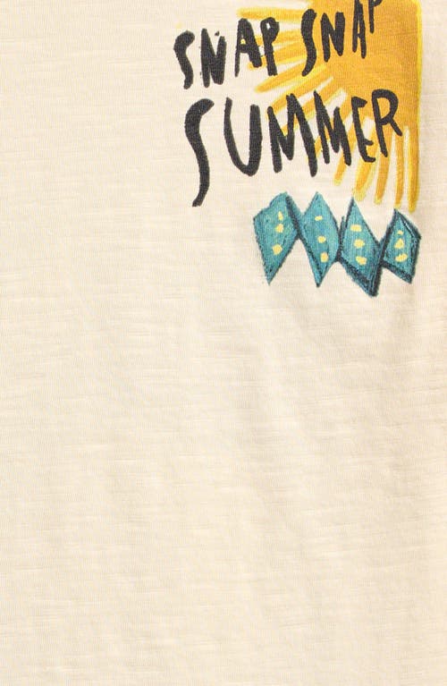 Next Kids' Crocodile Cotton Graphic T-shirt In Neutral