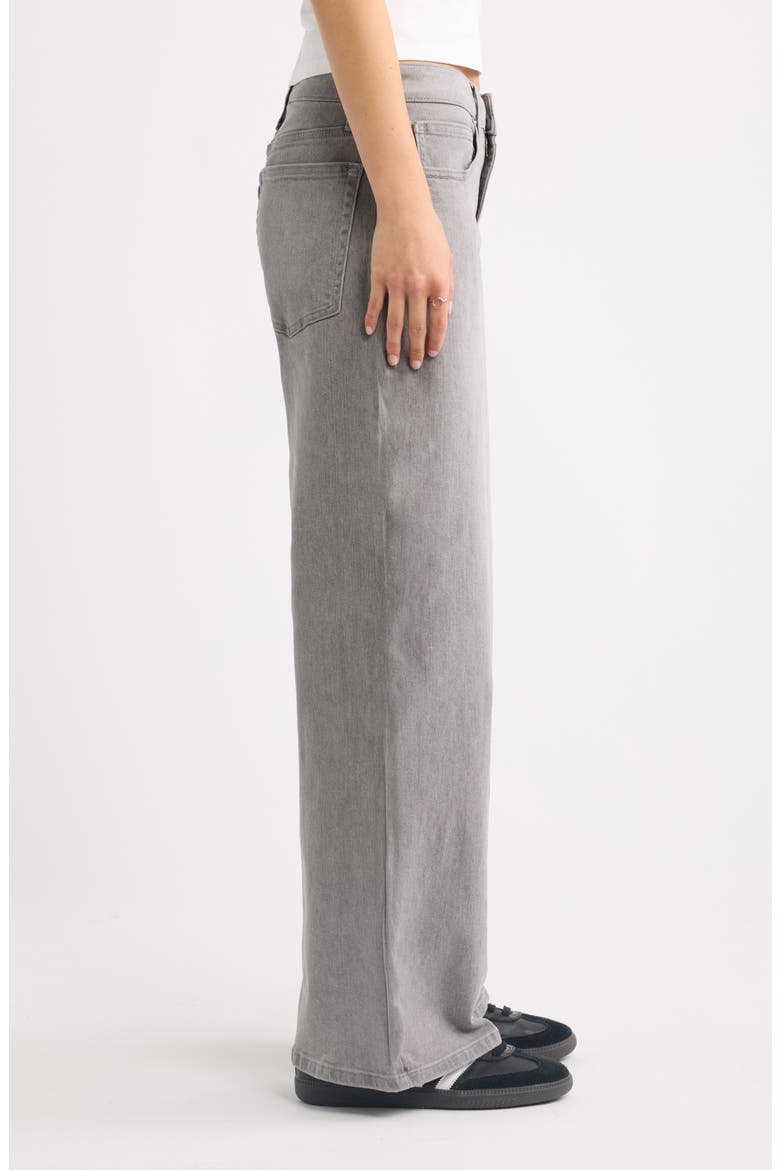 Low Rise Baggy Wide Leg Jeans, Alternate, color, CENTURY GREY WASH