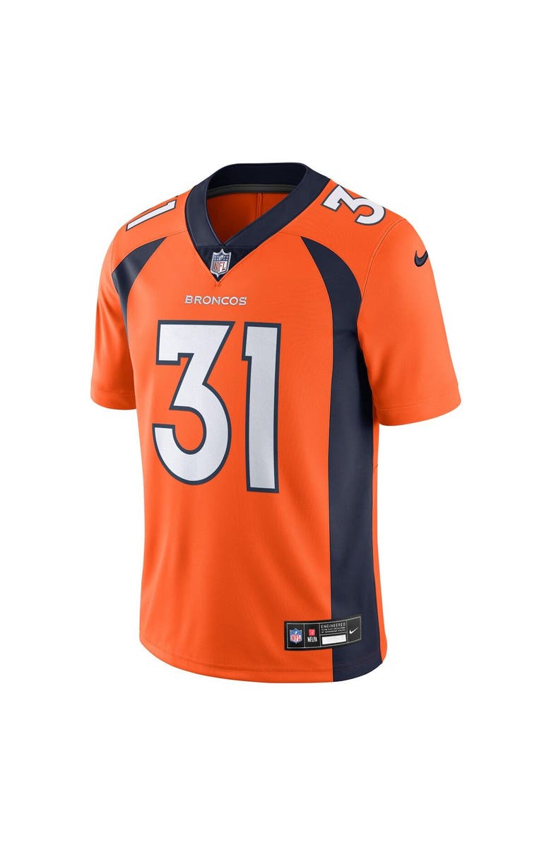 Nike Men's Nike Justin Simmons Orange Denver Broncos Vapor Untouchable Limited Jersey, Alternate, color,