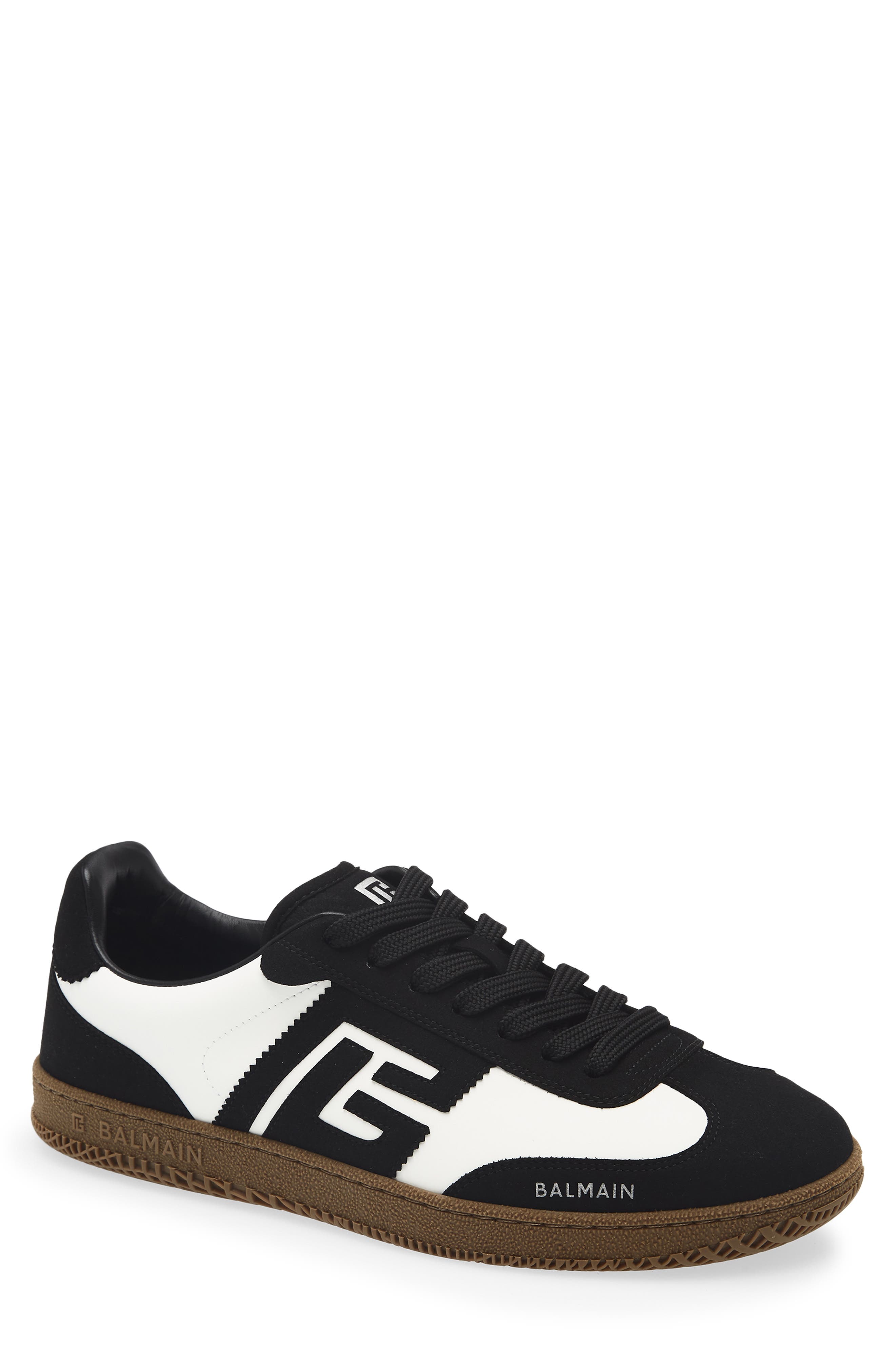 Balmain Swan Low Top Sneaker, Main, color, 