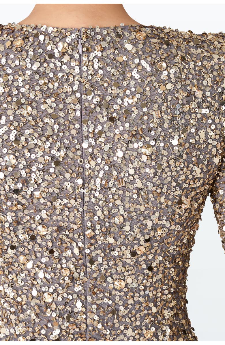 Jenny Packham Marie Maxi Dress, Alternate, color, Granite