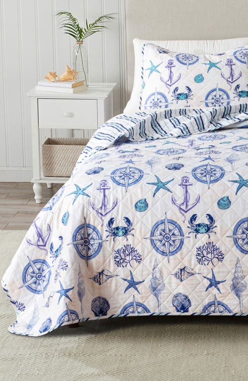 Woven & Weft Nautical Reversible Microfiber Quilt Set