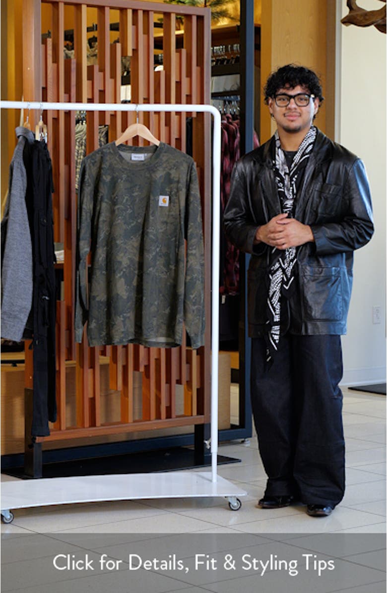 Camo Combi Long Sleeve Organic Cotton T-Shirt, sales video thumbnail