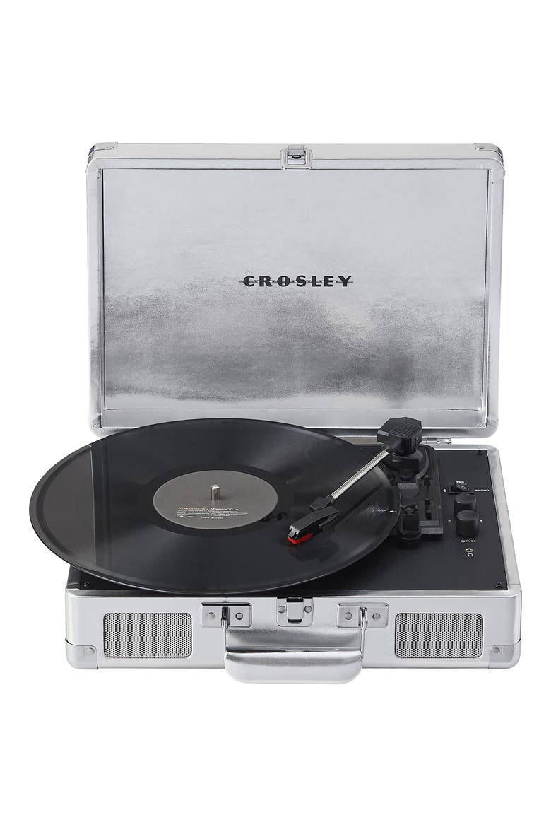 Cruiser Plus Record Player, Main, color, SILVER