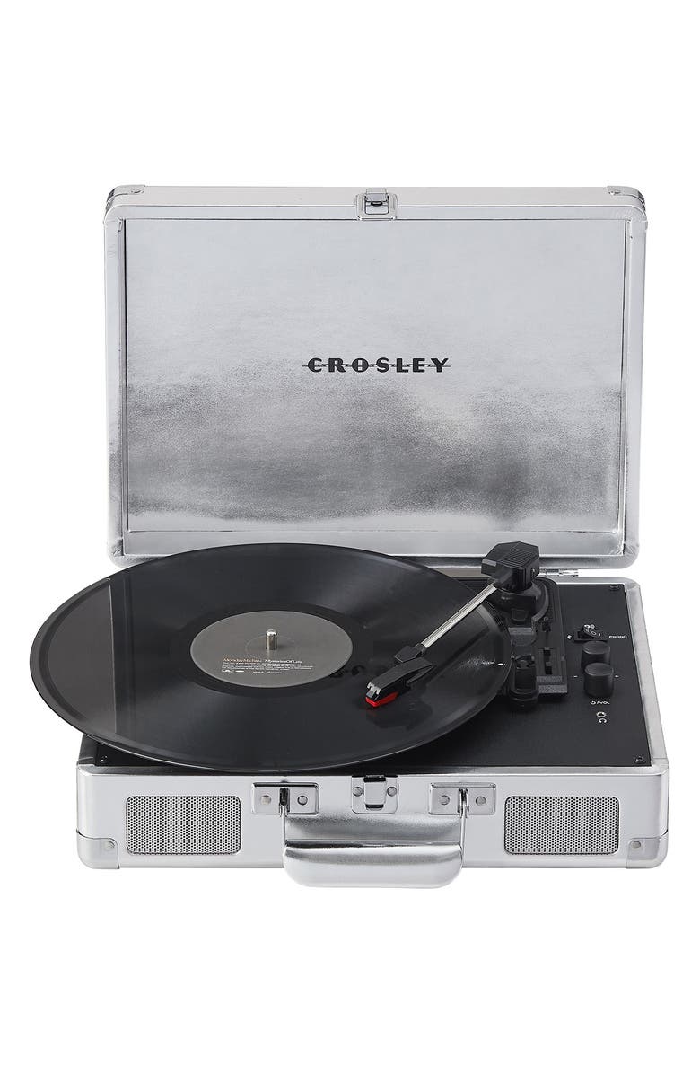 Crosley Radio Cruiser Plus Record Player, Main, color, Silver