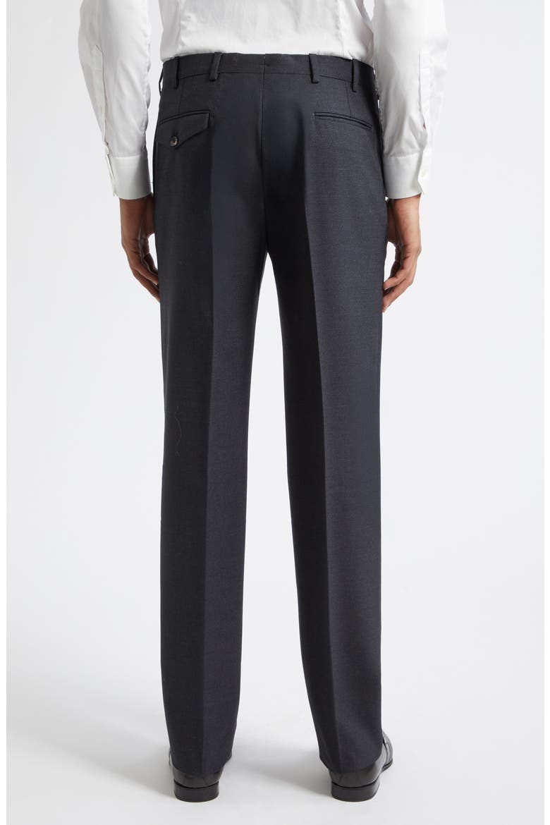 Waverly High Twist Virgin Wool Trousers, Alternate, color, CHARCOAL